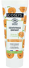 Парфумерія, косметика Дитяча зубна паста для профілактики карієсу персикова - Coslys Toothpaste Child Cavity Prevention Peach