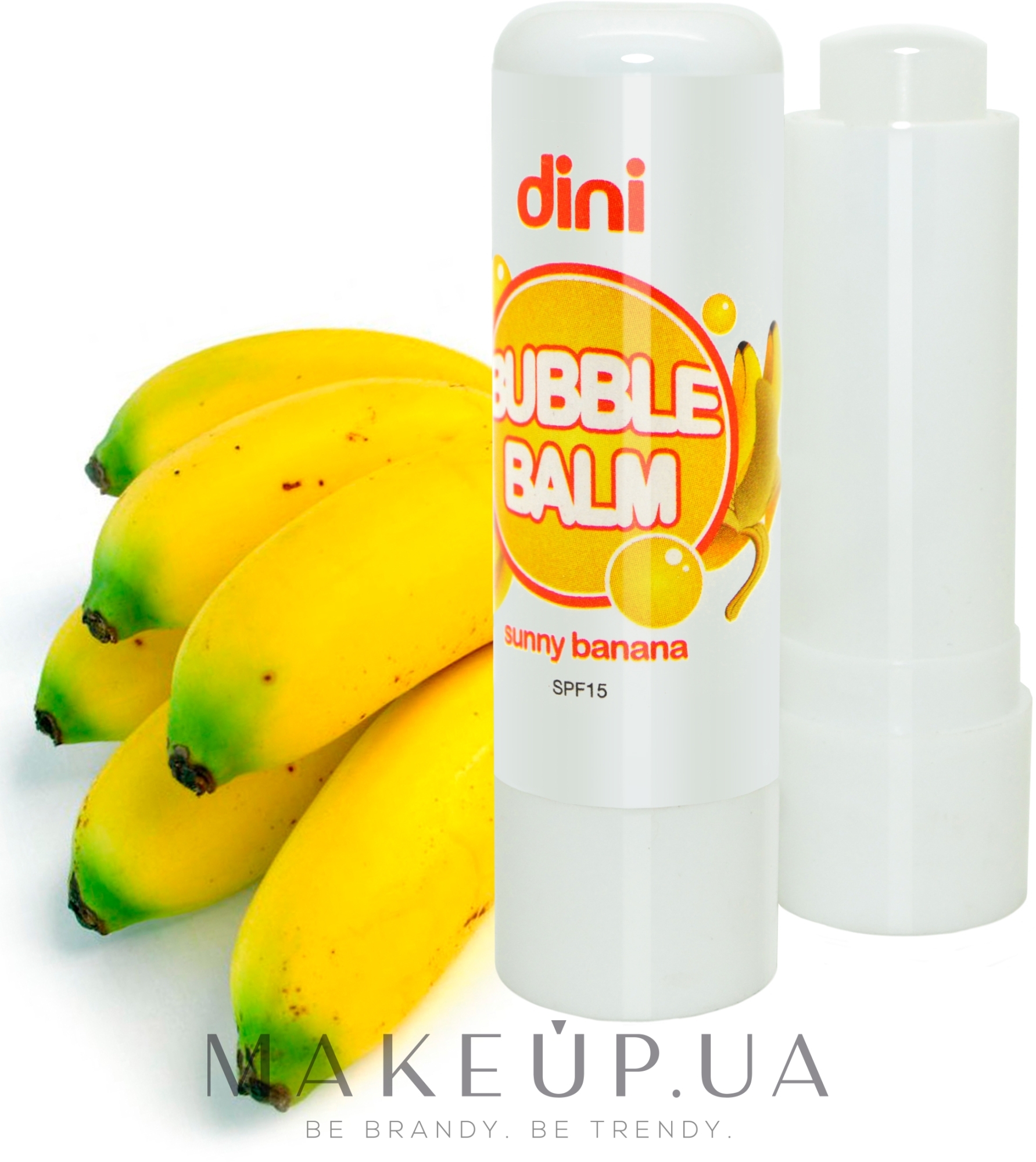 Гигиеническая помада "Банан" - Dini Bubble Balm Banan SPF 15 — фото 4.5g