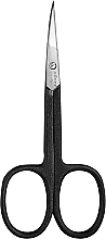 Ножницы для кутикулы "MH-204", 10 см, черные - Silver Style — фото N1