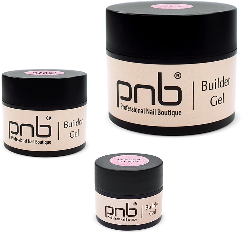 Гель моделювальний, рожевий - PNB UV/LED Builder Gel Ice Rose — фото N3