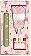 Парфумерія, косметика Набір - Baylis & Harding Royale Garden Rose, Poppy & Vanilla Luxury Manicure Gift Set (h/cr/50ml + h/salt/70g + n/file)