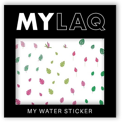 Наклейки для нігтів «Мій різнокольоровий лист» - MylaQ My Water Sticker My Colourful Leaf — фото N1