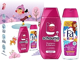 Парфумерія, косметика Набір "Kids girl. For Children’S Hair & Skin" - Schauma & Fa Kids (shmp/250ml + sh/gel/250ml)