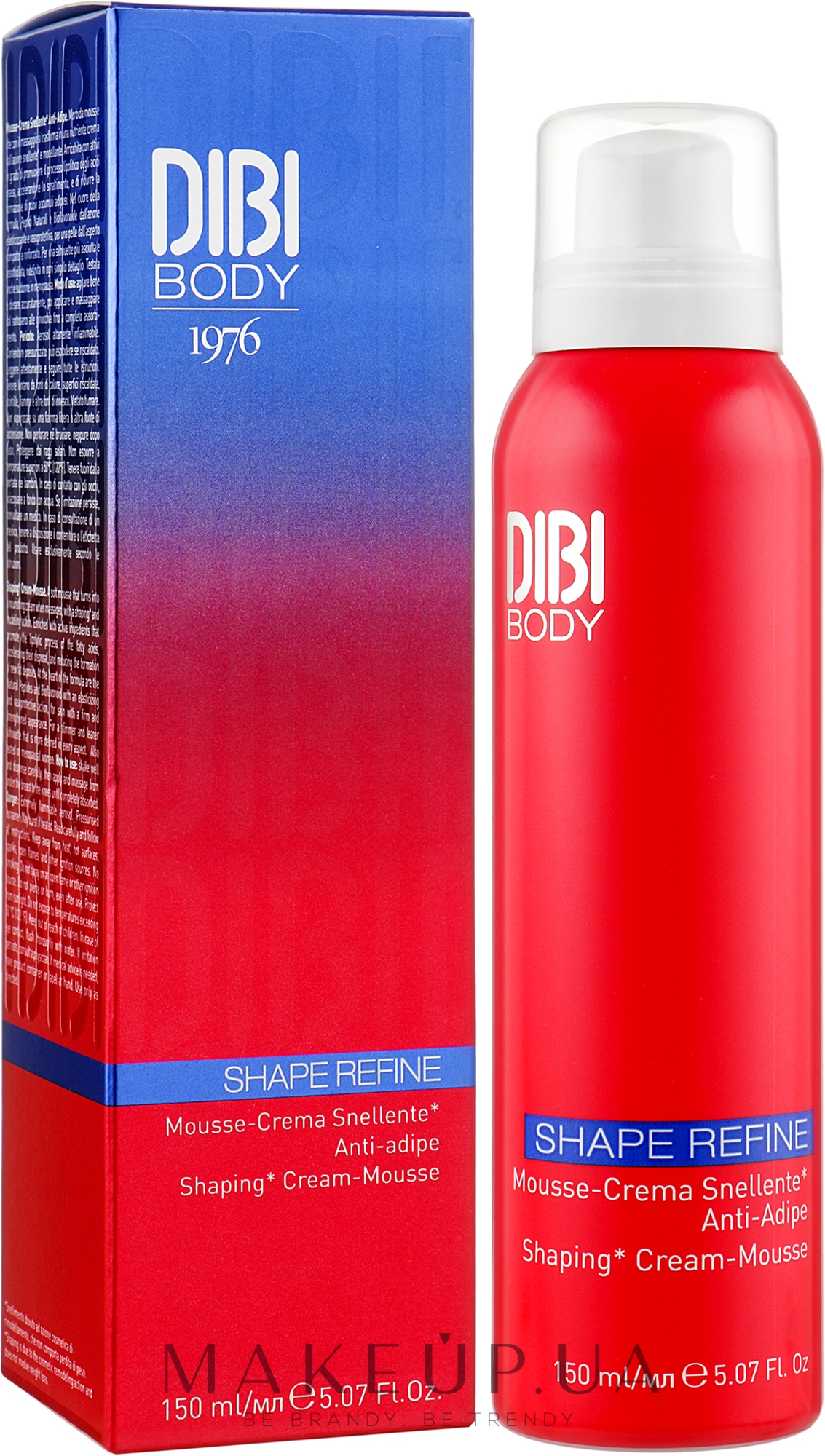 Крем-мусс для похудения - DIBI Milano Shape Refine Shaping Cream Mousse  — фото 150ml