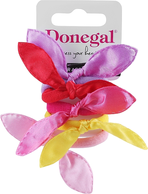 Резинки для волос, 5 шт., FA-5682+1, разноцветные - Donegal (цвета в ассортименте) — фото N2