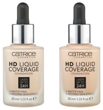 Духи, Парфюмерия, косметика УЦЕНКА Жидкая тональная основа - Catrice HD Liquid Coverage Foundation *