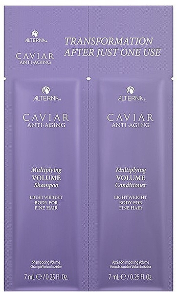 Набір - Alterna Caviar Anti-Aging Multiplying Volume (shm/7ml + cond/7ml) — фото N1