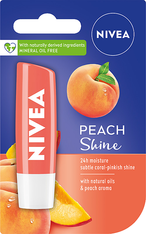Бальзам для губ "Персиковий блиск" - NIVEA Lip Care Peach Shine Lip Balm — фото N1