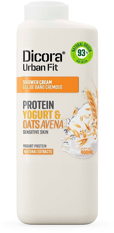 Крем для душу "Протеїновий йогурт та овес" - Dicora Urban Fit — фото N1