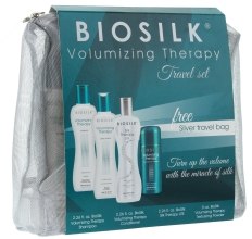 Духи, Парфюмерия, косметика Дорожный набор для придания объема - Biosilk Volumizing Therapy Travel Set (shm/60ml + cond/60ml + cond/60ml + silk/gel/15g)