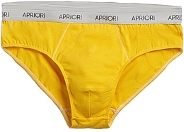 Трусы-брифы мужские, желтые - Apriori Be Yourself — фото N1