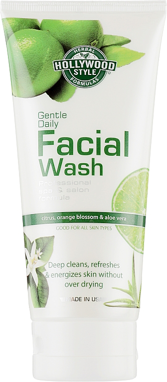 Гель для умывания с экстрактом алоэ вера для чувствительной кожи лица - Hollywood Style Gentle Daily Facial Wash — фото N1