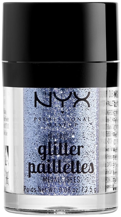 Глиттер для лица и тела - NYX Professional Makeup Metallic Glitter — фото N3