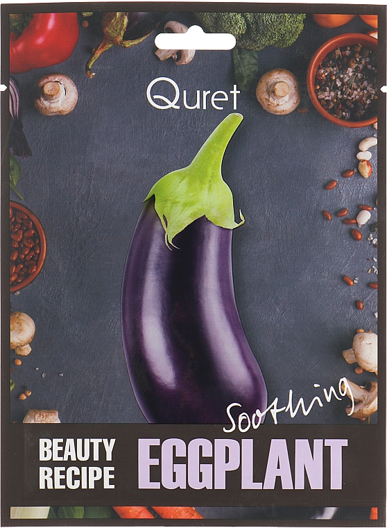 Маска успокаивающая - Quret Beauty Recipe Mask Eggplant Soothing — фото N1