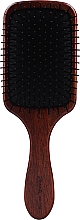 Квадратная расческа для волос из дерева бубинга. 24 см - Janeke Bobinga Wood Hairbrush — фото N1