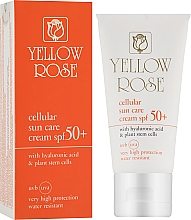 Антивозрастной солнцезащитный крем SPF50 со стволовыми клетками - Yellow Rose Cellular Sun Care Cream SPF-50 — фото N2