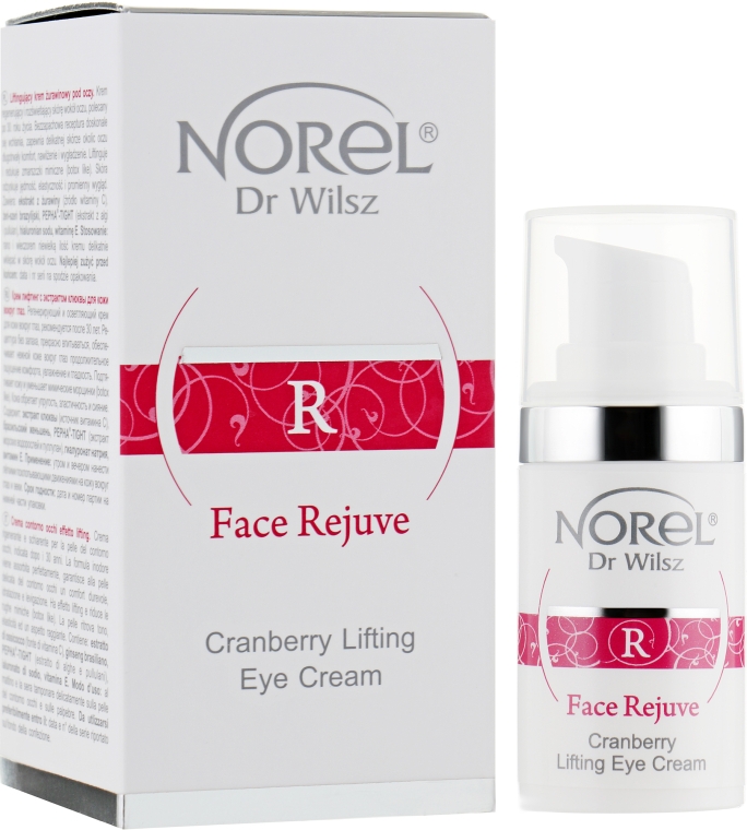 Крем с экстрактом клюквы для зрелой кожи - Norel Face Rejuve Illuminating Cranberry Eye Creme
