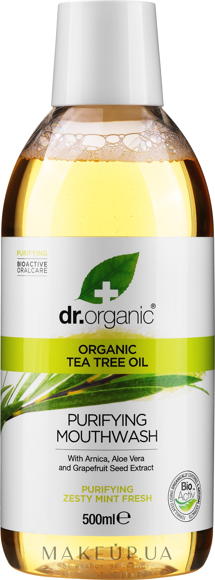 Ополіскувач для порожнини рота "Чайне дерево" - Dr.Organic Bioactive Oralcare Tea Tree Mouthwash — фото 500ml