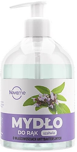 Жидкое антибактериальное мыло с экстрактом шалфея - Novame Sage Extract Hand Soap — фото N1
