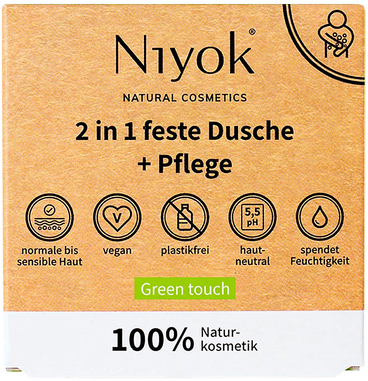 Мыло для рук и тела "Зеленое прикосновение" - Niyok 2in1  — фото N1