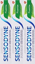 Парфумерія, косметика Набір - Sensodyne Fluoride (toothpaste/3х75ml)