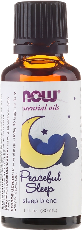 Ефірна олія "Спокійний сон" - Now Foods Essential Oils Peaceful Sleep Oil Blend — фото N1