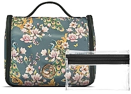 Духи, Парфюмерия, косметика Косметичка - Gillian Jones Organizer Cosmeticbag With Hangup Function Green Flowerprint