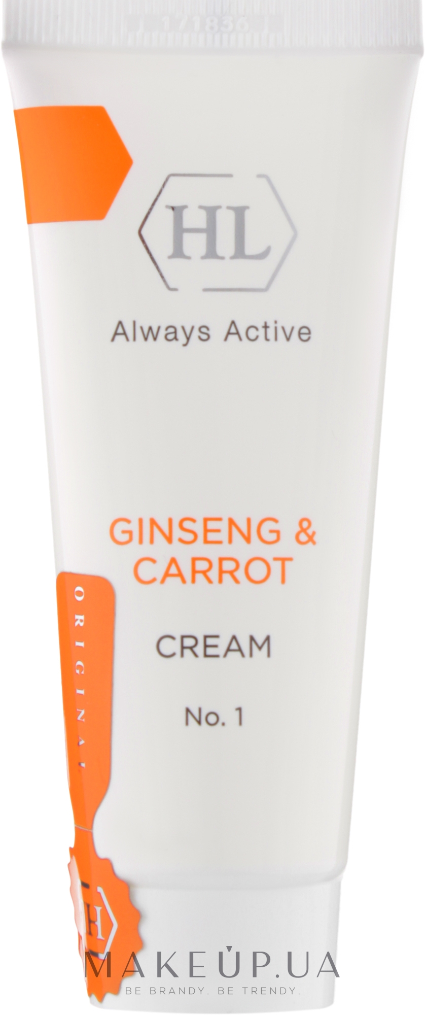 Зволожуючий крем для всіх типів шкіри - Holy Land Cosmetics Ginseng & Carrot Cream — фото 70ml