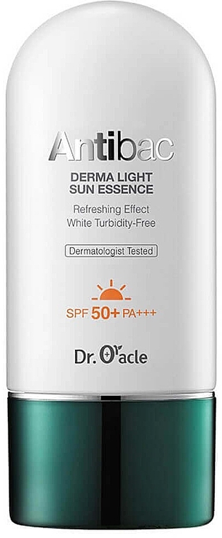 Солнцезащитная эссенция для проблемной кожи - Dr. Oracle Antibac Derma Light Sun Essence SPF50+ PA+++ — фото N1