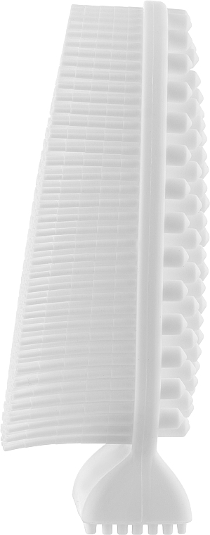 Массажная силиконовая щетка для тела, белая - Double Dare I.M. Buddy Body White — фото N2