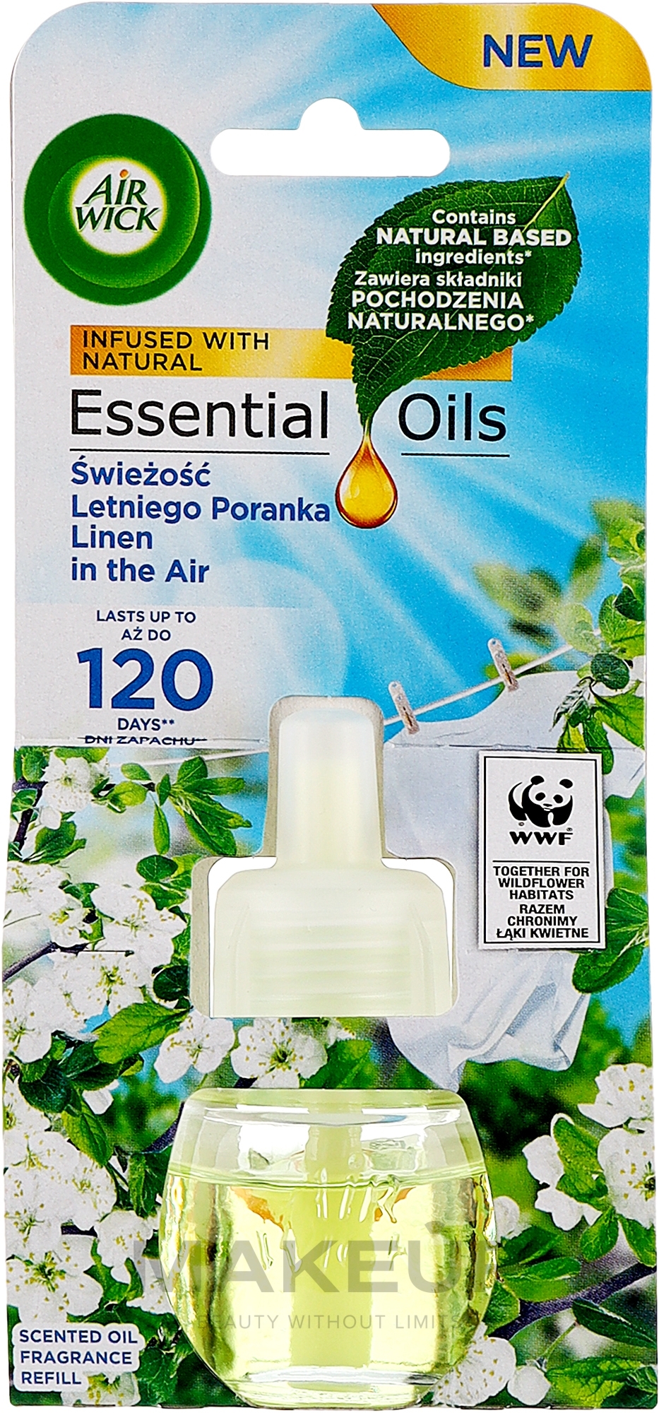 Електричний освіжувач повітря "Літня ранкова свіжість" - Air Wick Essential Oils Electric Linen in the Air — фото 19ml