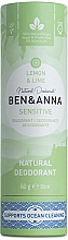 Парфумерія, косметика Дезодорант "Лимон і лайм" (картон) - Ben&Anna Natural Deodorant Sensitive Lemon & Lime