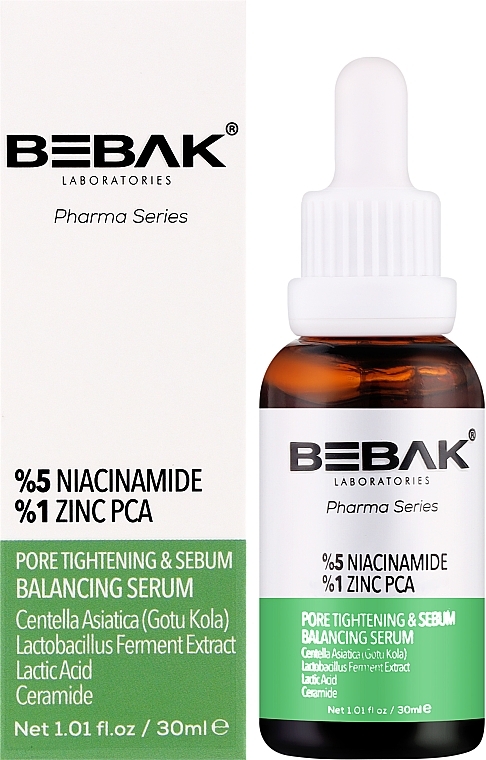 Сироватка для обличчя з 5% ніацинаміду - Bebak Balancing Serum — фото N2
