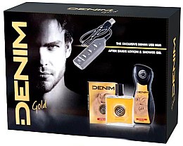 Духи, Парфюмерия, косметика Набор - Denim Gold (sh/gel/250ml + ash/lot/100ml + usb)