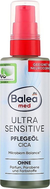 Гидрофильное масло для тела для чувствительной и склонной к атопическому дерматиту кожи - Balea MED Ultra Sensitive CICA — фото N1