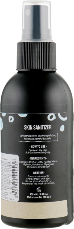 Дезинфицирующее средство для кожи рук и ног - NUB Skin Sanitizer Liquid Lime & Peppermint — фото N2