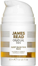 Парфумерія, косметика Нічна маска для обличчя "Догляд і засмага" - James Read Gradual Tan Sleep Mask Tan Face
