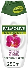 Парфумерія, косметика Гель-крем для душу "Розкішна м'якість" з екстрактом чорної орхідеї зі зволожувальним молочком - Palmolive Naturel