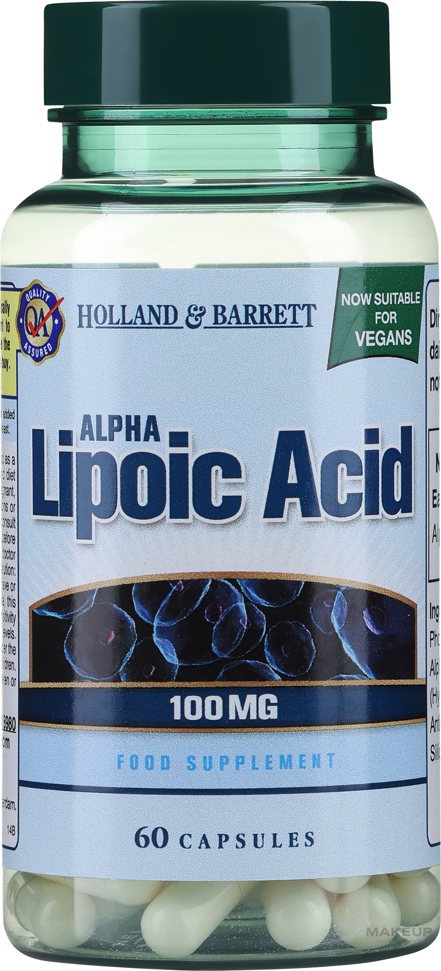 Альфа-липоевая кислота - Holland & Barrett Alpha Lipoic Acid 100mg — фото 60шт
