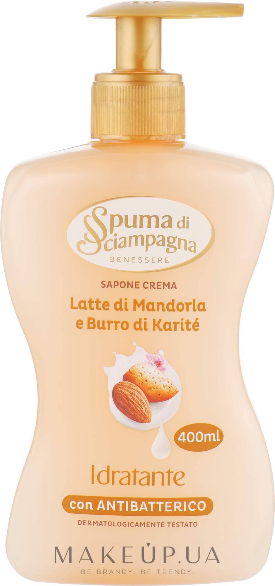 Рідке мило з мигдальним молоком і маслом каріте - Spuma di Sciampagna Liquid Soap — фото 400ml