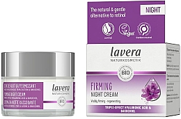Ночной крем для лица - Lavera Firming Night Cream Triple-Effect Hyaluronic Acid & Bakuchiol — фото N3