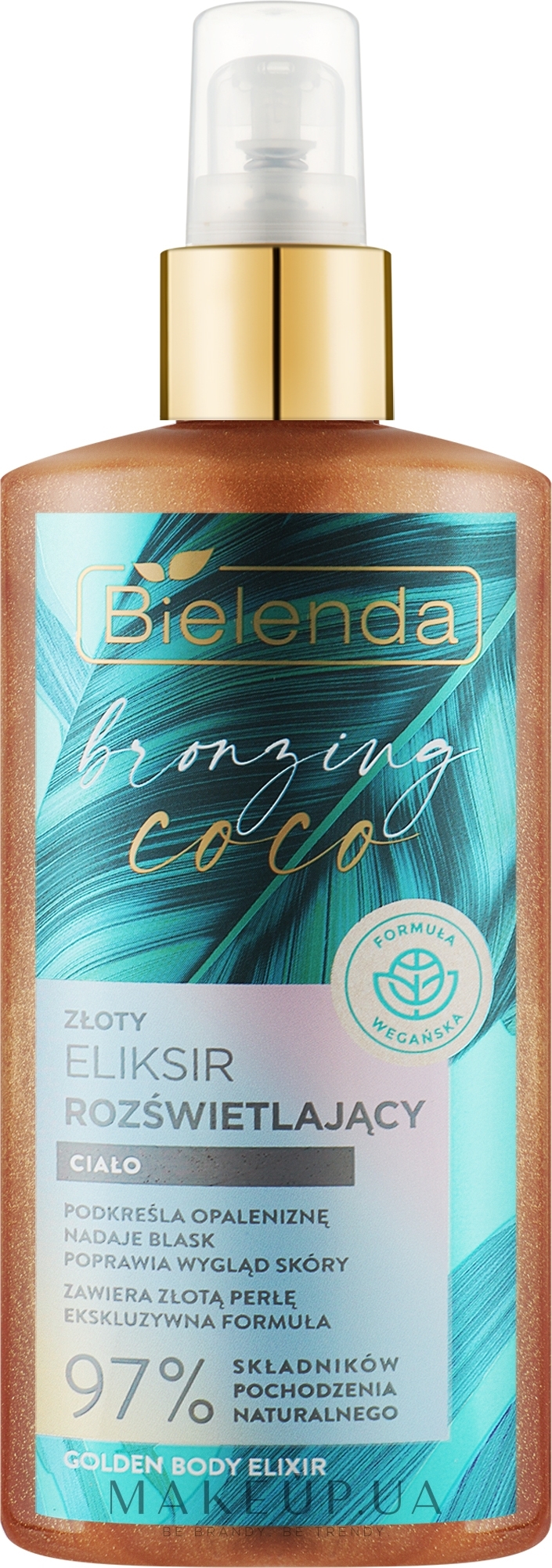 Золотистий еліксир для тіла - Bielenda Bronzing Coco Golden Body Elixir — фото 150ml