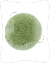 Спонж для умывания конняку, зеленый - Martini SPA Konjac Face Sponge — фото N1