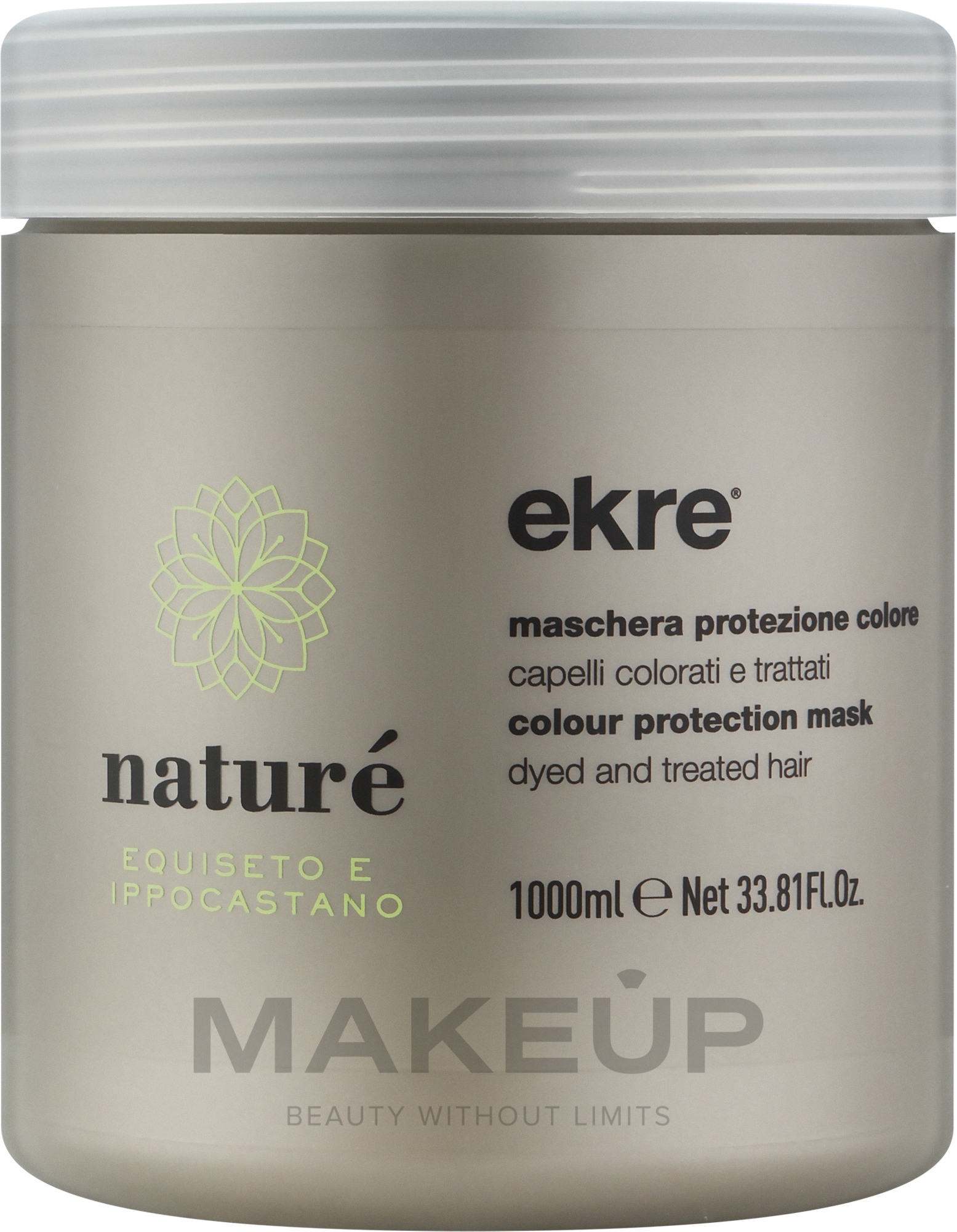 Маска для окрашенных волос с экстрактом каштана - Ekre Nature Colour Protection Mask  — фото 1000ml