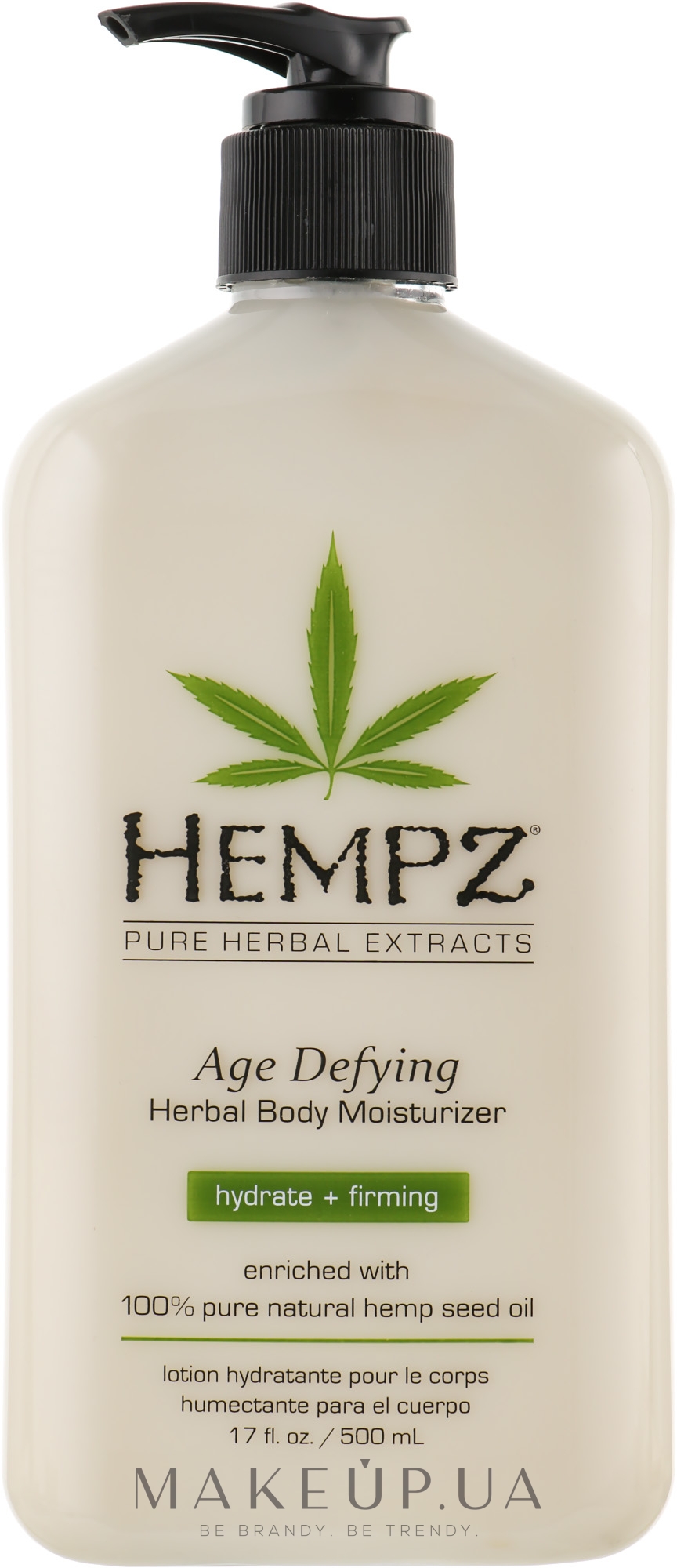 Антивозрастное увлажняющее растительное молочко для тела - Hempz Age Defying Herbal Moisturizer — фото 500ml