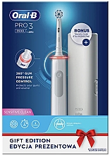 Электрическая зубная щетка с белым футляром - Oral-B Pro 3 — фото N2