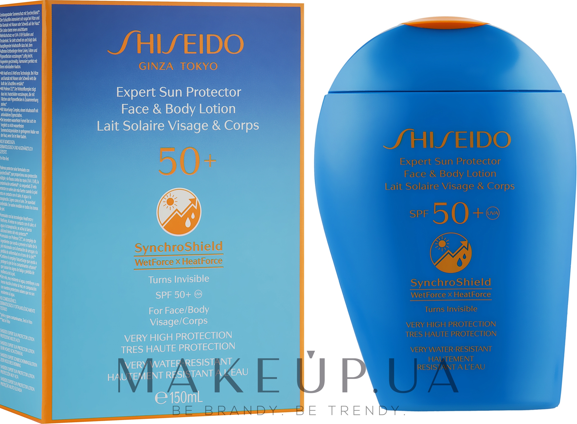 Сонцезахисний лосьйон для обличчя і тіла - Shiseido Expert Sun Protection Face and Body Lotion SPF50 — фото 150ml