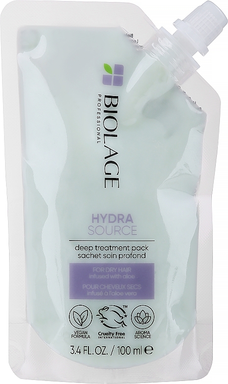 Маска глубокого действия для сухих волос - Biolage Deep Treatment Hydrasource Mask For Dry Hair Doy-Pack — фото N1