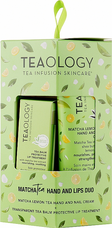 Набор - Teaology Hands & Lip Duo Matcha Set (lip/balm/4g + h/cr/75ml) — фото N1