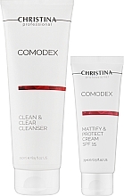 Подарочный набор "Чистая кожа" для жирной и проблемной кожи - Christina Comodex (f/gel/250ml + f/cr/75ml) — фото N2